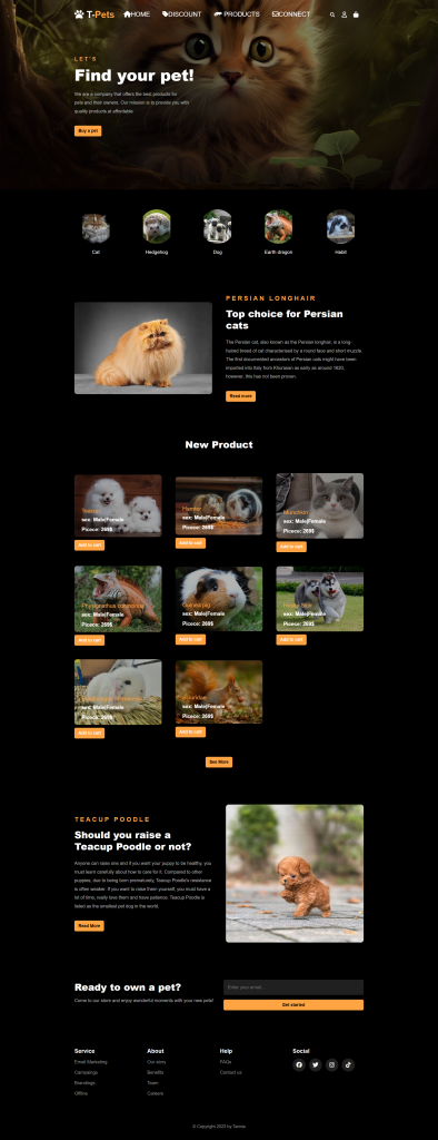 T-Pets trên giao diện Desktop