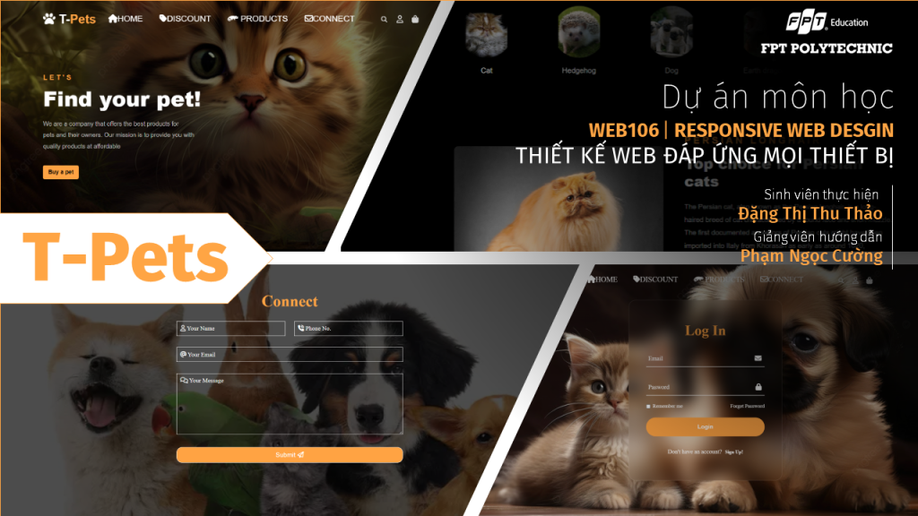 T-Pets - Dự án môn học của bạn Đặng Thị Thu Thảo