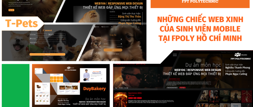Những chiếc web xinh cảu sinh viên Mobile tại FPoly Hồ Chí Minh