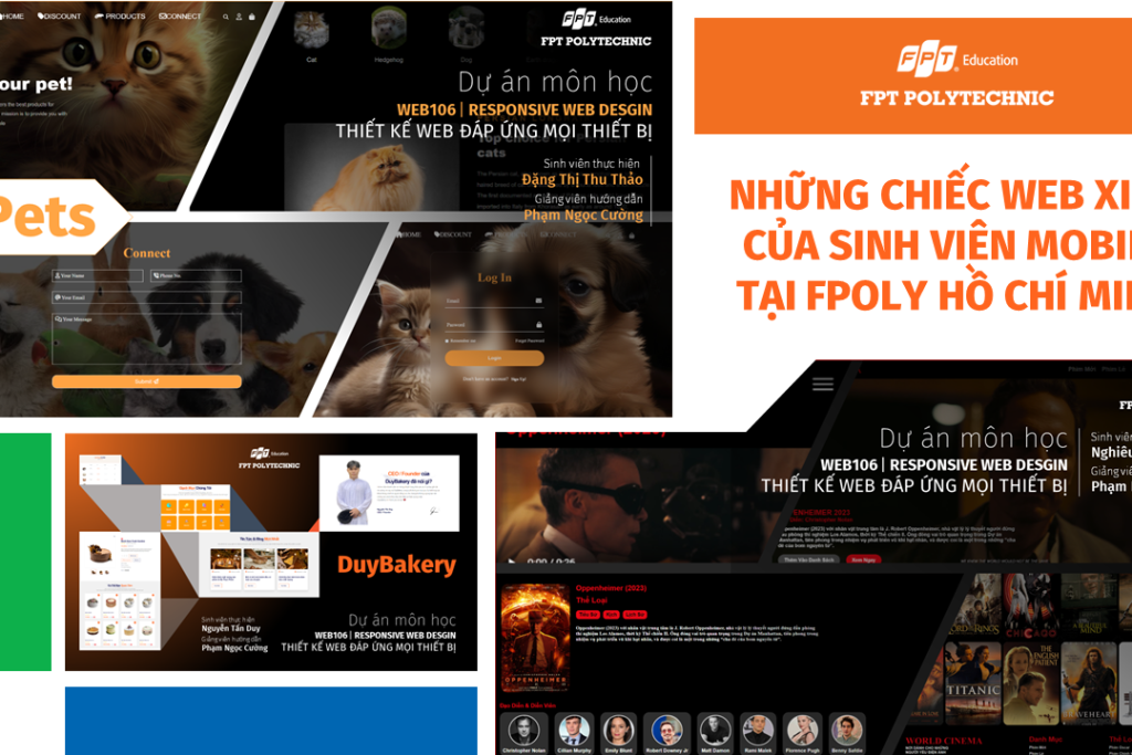 Những chiếc web xinh cảu sinh viên Mobile tại FPoly Hồ Chí Minh