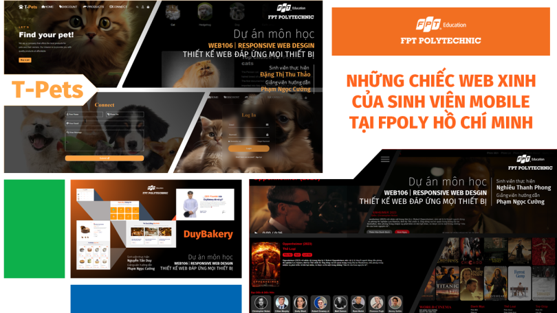 Những chiếc web xinh cảu sinh viên Mobile tại FPoly Hồ Chí Minh