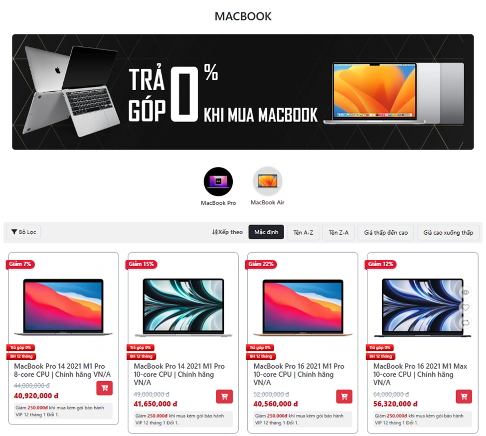 Danh s&aacute;ch sản phẩm v&agrave; bộ lọc để mang lại trải nghiệm tốt nhất cho kh&aacute;ch h&agrave;ng.