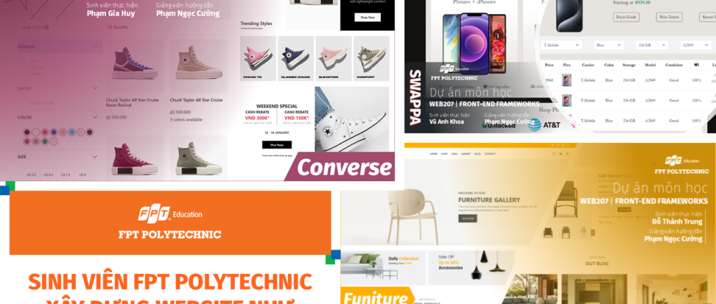 Sinh viên FPT Polytechnic Hồ Chí Minh, xây dựng website như những thương hiệu nổi tiếng