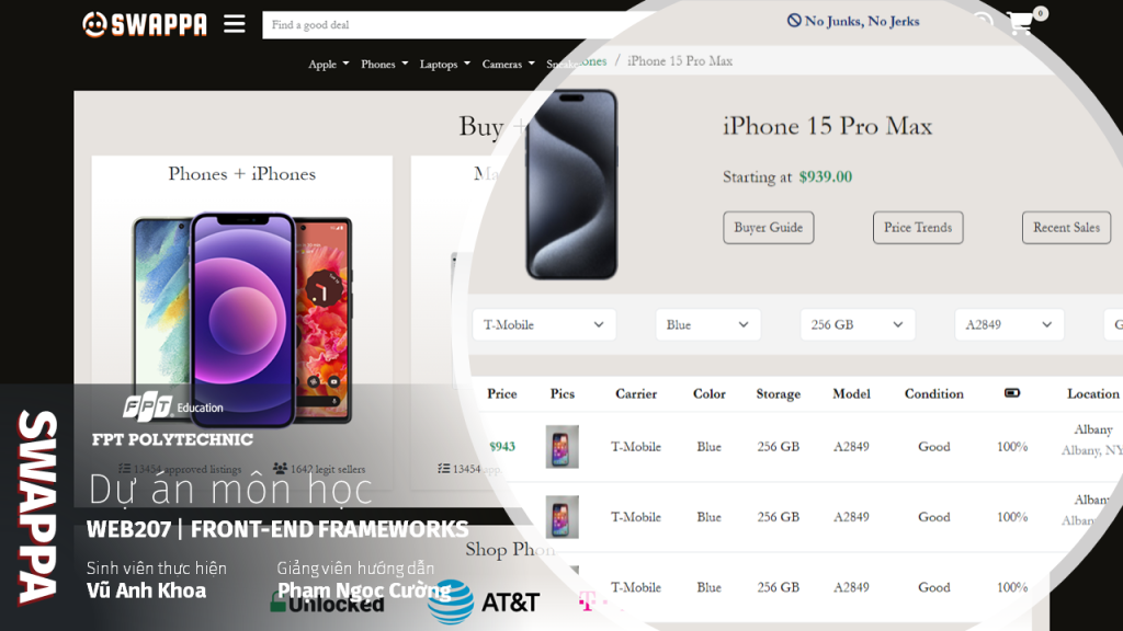 Dự &aacute;n m&ocirc;n học của bạn Vũ Anh Khoa